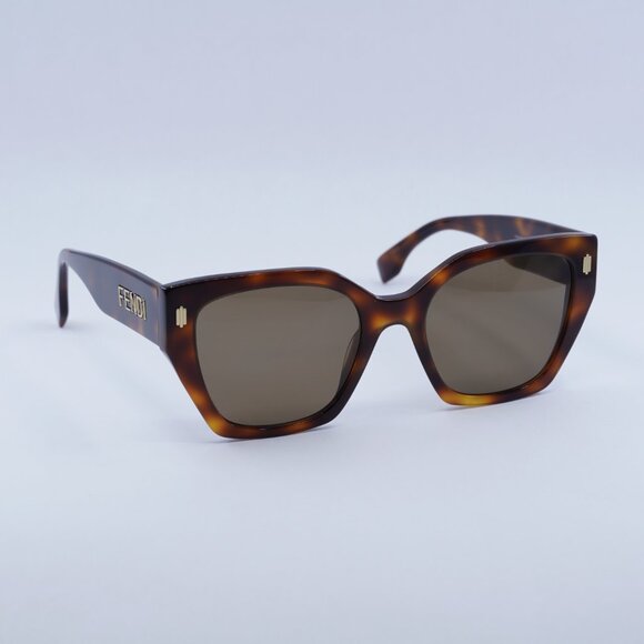 ?️ New Fendi FE40070I 53H Polarized Sunglasses - Shiny Havana Frame